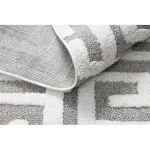 Covor MAROC P655 gri / alb franjuri Berber shaggy 120x170 cm