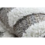 Covor MAROC P655 gri / alb franjuri Berber shaggy 120x170 cm