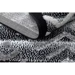 Covor MAROC P658 negru / gri franjuri Berber shaggy 120x170 cm