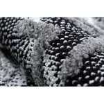 Covor MAROC P658 negru / gri franjuri Berber shaggy 120x170 cm