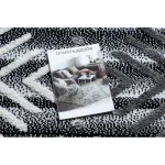 Covor MAROC P658 negru / gri franjuri Berber shaggy 200x290 cm