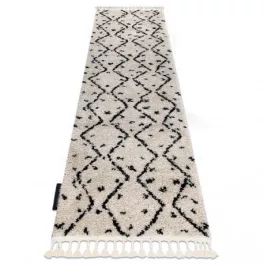   TETUAN B751 TRAVERSĂ pentru HOLURI,BUCĂTĂRII model zig-zag crem 60x300 cm covor