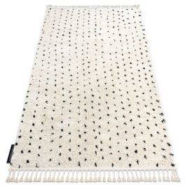  covor BERBER SYLA B752 pontok crem covor shaggy cu franjuri 240x330 cm