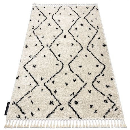  Covor TETUAN B751 zigzag crem Fringe shaggy 240x330 cm