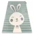 Covor PETIT RABBIT  verde 140x190 cm