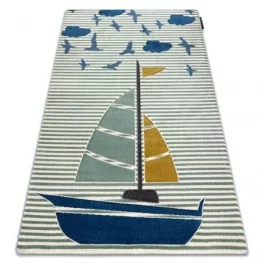 PETIT covor  SAIL barcá cu pánze, verde 180x270 cm