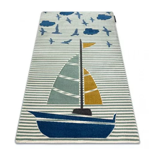 PETIT covor  SAIL barcá cu pánze, verde 180x270 cm