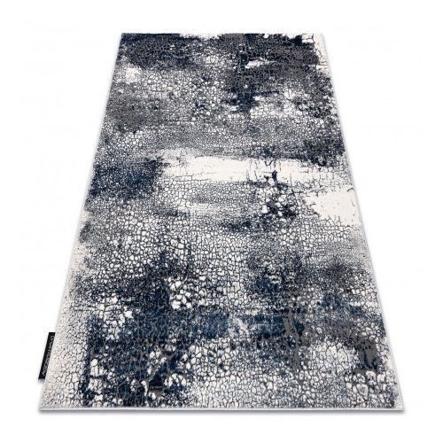 Modern DE LUXE 528 Abstract crem / albastru închis 120x170 cm covor