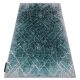 Modern DE LUXE 626 Figuri geometrice, Diamantgri / verde 120x170 cm covor