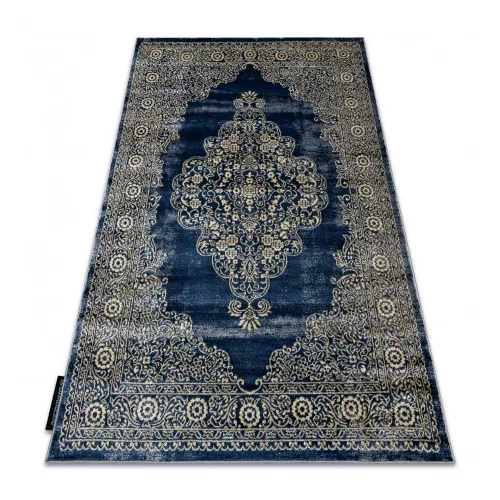Modern DE LUXE 474 albastru închis / auriu 180x270 cm covor