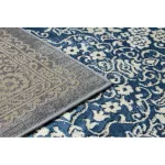 Modern DE LUXE 474 albastru închis / auriu 180x270 cm covor