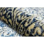 Modern DE LUXE 474 albastru închis / auriu 180x270 cm covor