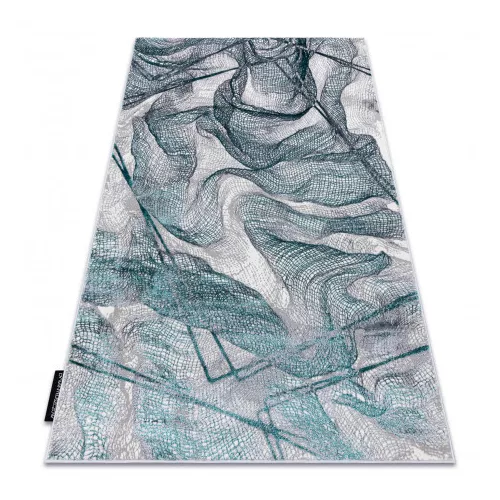 Modern DE LUXE 621 Nettó - Structural Gri / verde 180x270 cm covor