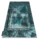 Modern DE LUXE 634 Chenar vintage - Structural verde / antracit 180x270 cm covor