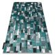 Modern DE LUXE 6768 Geometriai - Structural zöld / antracit 240x330 cm