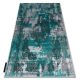Modern DE LUXE 6827 Absztrakció - Structural, vintage zöld / szürke 240x330 cm