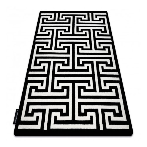 HAMPTON covor modern Crown negru 160x220 cm
