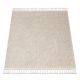 Covor  BERBER 9000 square crem shaggy cu franjuri 120x120 cm