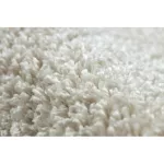 Covor  BERBER 9000 square crem shaggy cu franjuri 120x120 cm