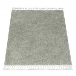Covor  BERBER 9000 square verde shaggy cu franjuri 120x120 cm