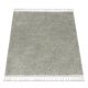 Covor  BERBER 9000 square verde shaggy cu franjuri 120x120 cm