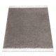 Covor  BERBER 9000 square maro  shaggy cu franjuri 160x160 cm