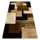  Covor regal 5367 Geometric 3D - negru / maro 200x290 cm