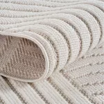 Ay. Helix covor modern rotund 200 x 200 cm 2201 crem