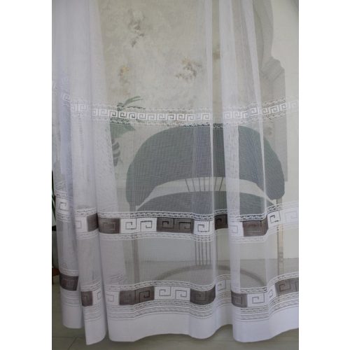  Perdea gata făcută model gri grecesc 200x160cm