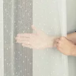  TRD. Perdea gata confecționată Lux crem model Noppe 150x260cm