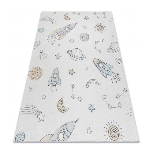 BAMBINO 1278 covor lavabil, covor copii, antiderapant, - crem 140x190 cm