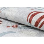 BAMBINO 1349 covor lavabil, covor copii, antiderapant, - gri 140x190 cm