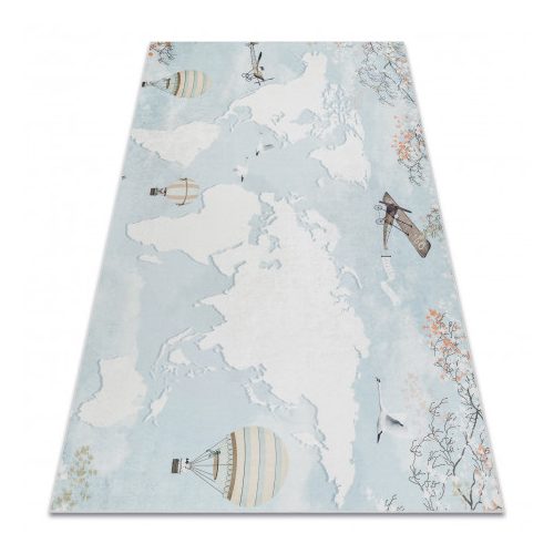 BAMBINO 1163 covor lavabil, covor copii, antiderapant, - albastru 80x150 cm