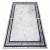 ANDRE 1023 covor lavabil antiderapant,chenar marmurá - negru /alb 160x220 cm
