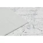 ANDRE 1023 covor lavabil antiderapant,chenar marmurá - negru /alb 160x220 cm