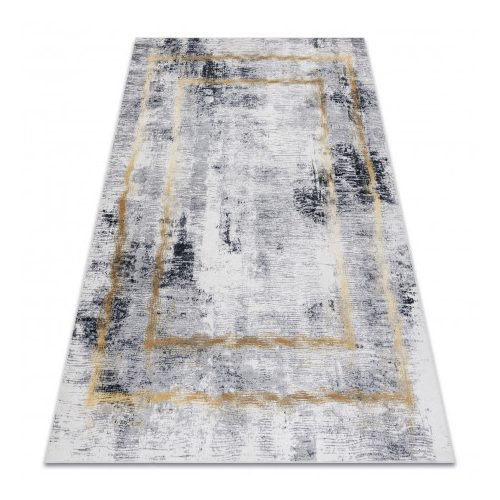 ANDRE 1065 covor lavabil, vintage  antiderapant, - gri / auriu 160x220 cm