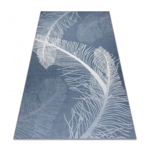 ANDRE 1148 covor lavabil,  vintage  antiderapant, - albastru 160x220 cm