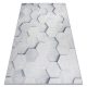 ANDRE 1180 covor lavabil, Figuri geometrice 3D antiderapant, - gri 160x220 cm