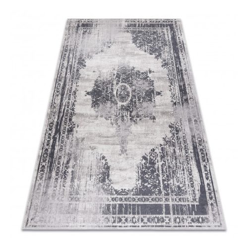 ANDRE 1187 covor lavabil, vintage  antiderapant, - negru / alb 160x220 cm