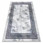 ANDRE 1189 covor lavabil, marmură - antiderapant, - negru / alb 160x220 cm
