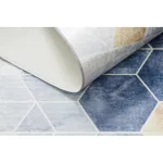 ANDRE 1216 covor lavabil geometric , antiderapant -albastru 160x220 cm
