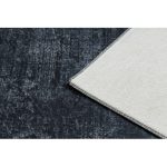 ANDRE 1486 covor lavabil, vintage  antiderapant, - negru / alb 160x220 cm