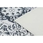 ANDRE 1072 covor lavabil Rozetta, vintage antiderapant - alb / negru 120x170 cm