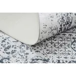 ANDRE 1072 covor lavabil Rozetta, vintage antiderapant - alb / negru 120x170 cm