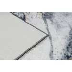 ANDRE 1124 covor lavabil, marmură - antiderapant, - negru 120x170 cm