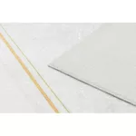 ANDRE 1150 covor lavabil  frunze,  antiderapant - alb/ aur 120x170 cm