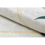 ANDRE 1150 covor lavabil  frunze,  antiderapant - alb/ aur 120x170 cm