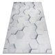 ANDRE 1180 covor lavabil hexagon 3D antiderapant - gri 120x170 cm