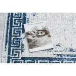 ANDRE 1213 covor lavabil vintage  antiderapant, - alb / albastru 120x170 cm