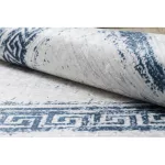 ANDRE 1213 covor lavabil vintage  antiderapant, - alb / albastru 120x170 cm